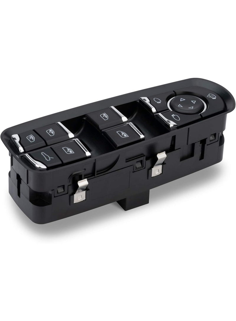 jaexest Front Driver Side Power Window Switch Panel, Master Door Window Control Switch Lifter Button Compatible with Porsche Cayenne 2011-2014 Panamera 2010-2015 (Replaces 7PP959858RDML) - Image 1